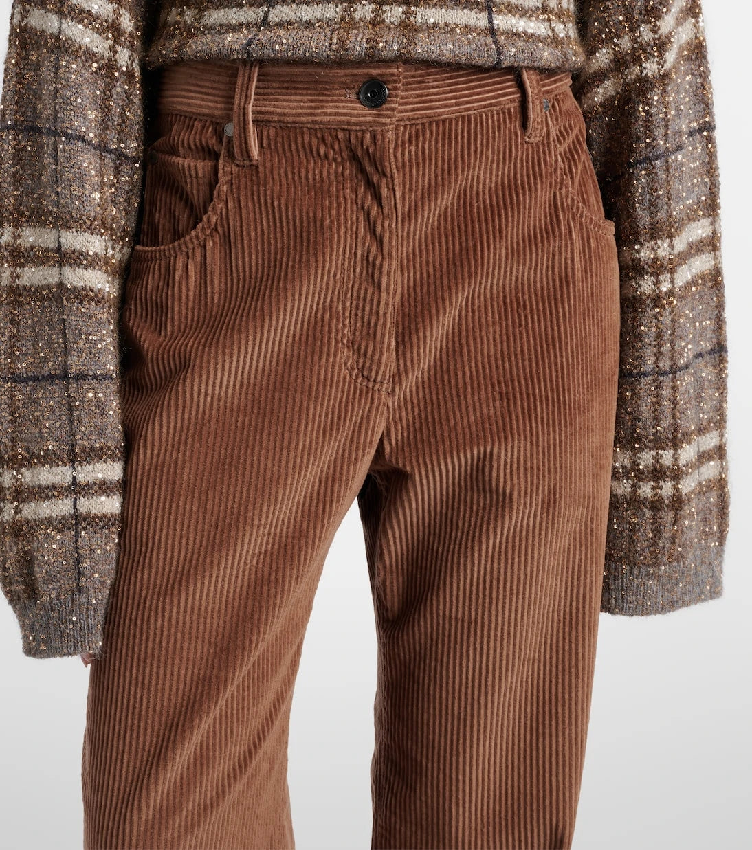 Brunello Cucinelli - Cotton corduroy wide-leg pants
