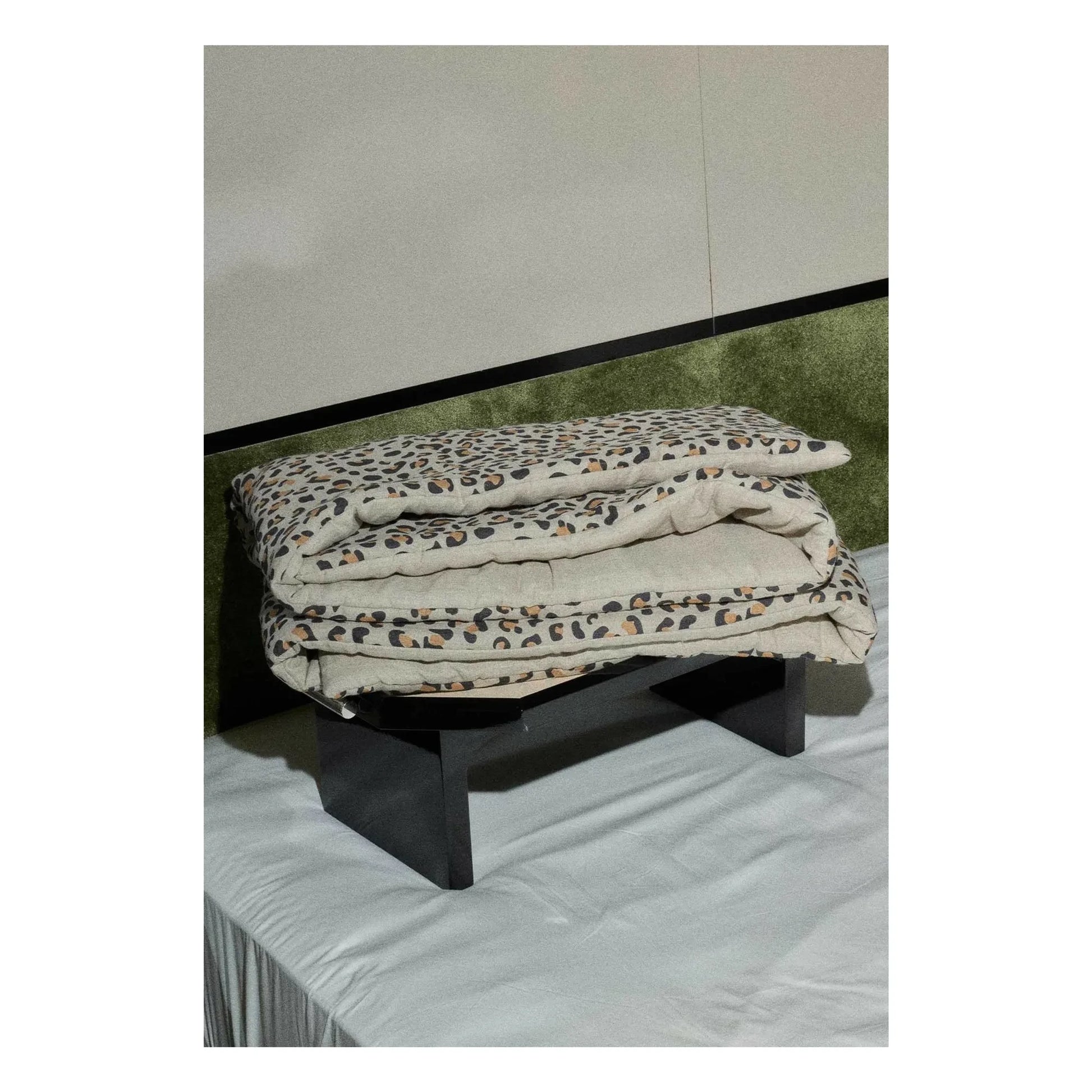 Gabrielle Paris - Washed linen quilt | Leopard