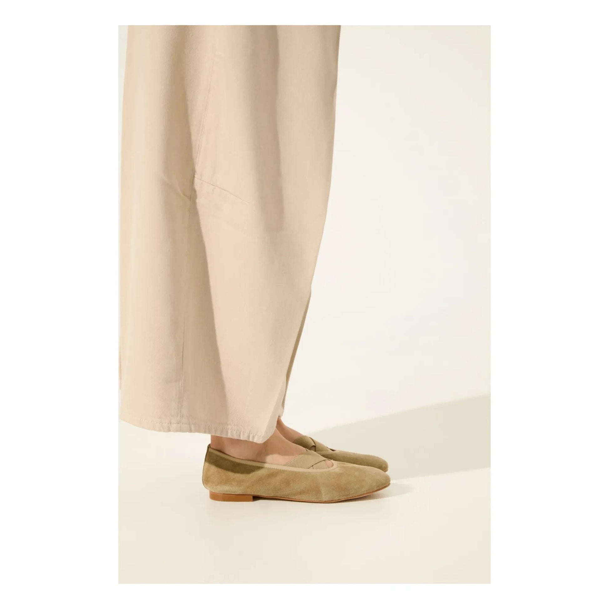 Augusta - Bettina Ballerinas Suede | Beige