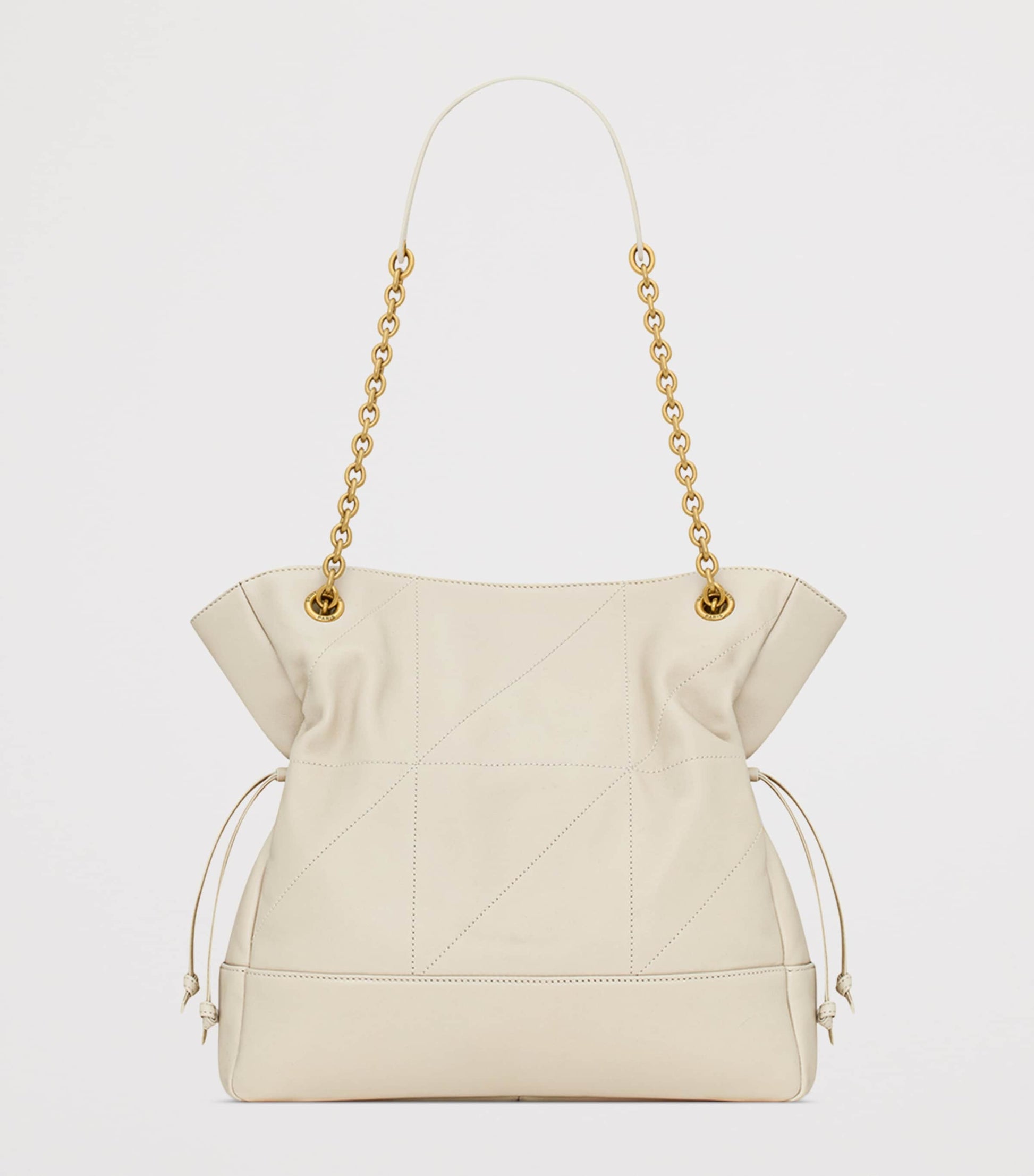Saint Laurent White Small Lambskin Jamie Shoulder Bag