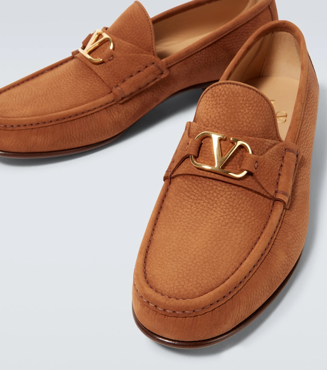 Valentino Garavani - VLogo leather loafers