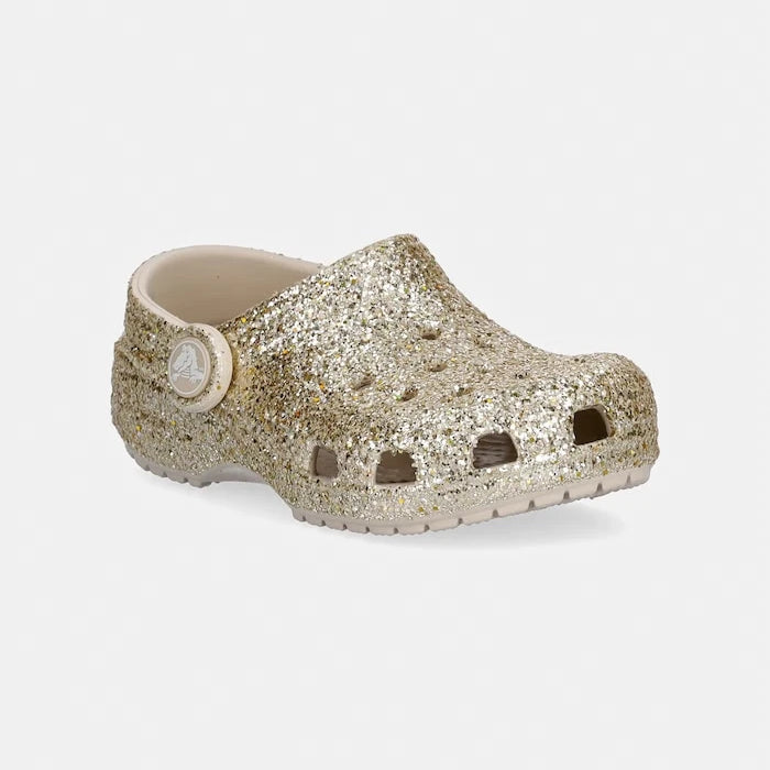 Детски чехли Crocs CLASSIC CHUNKY GLITTER CLOG T