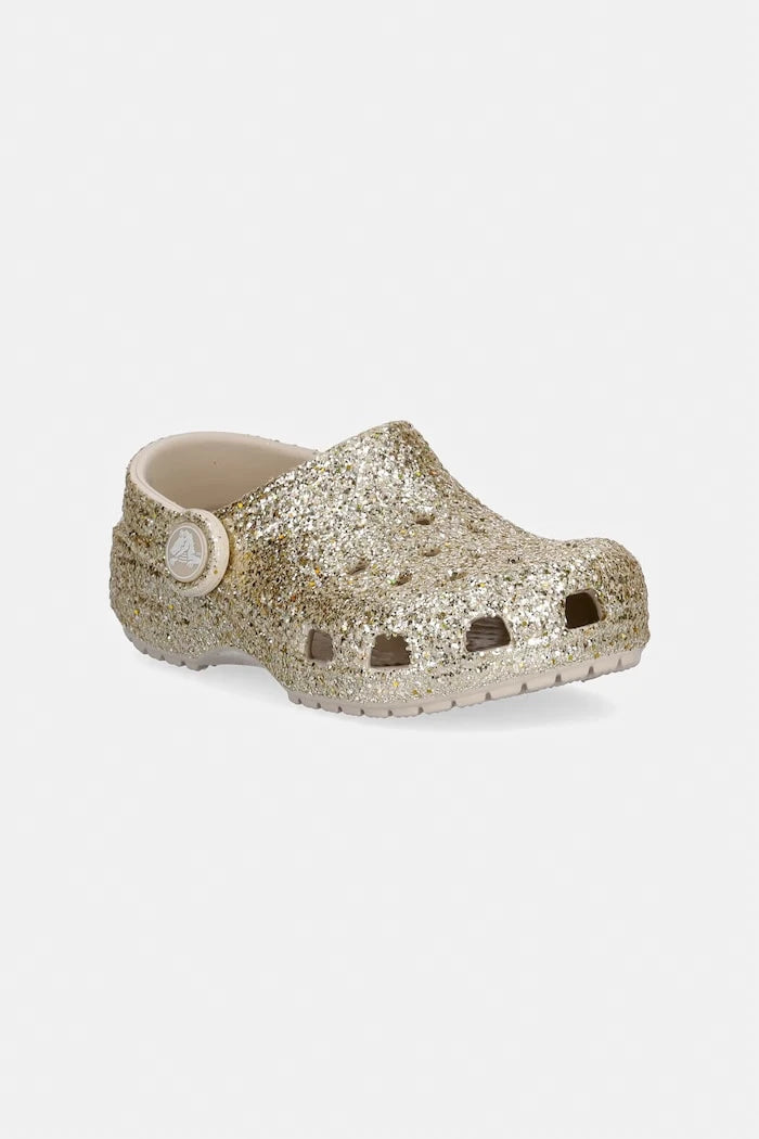 Детски чехли Crocs CLASSIC CHUNKY GLITTER CLOG T