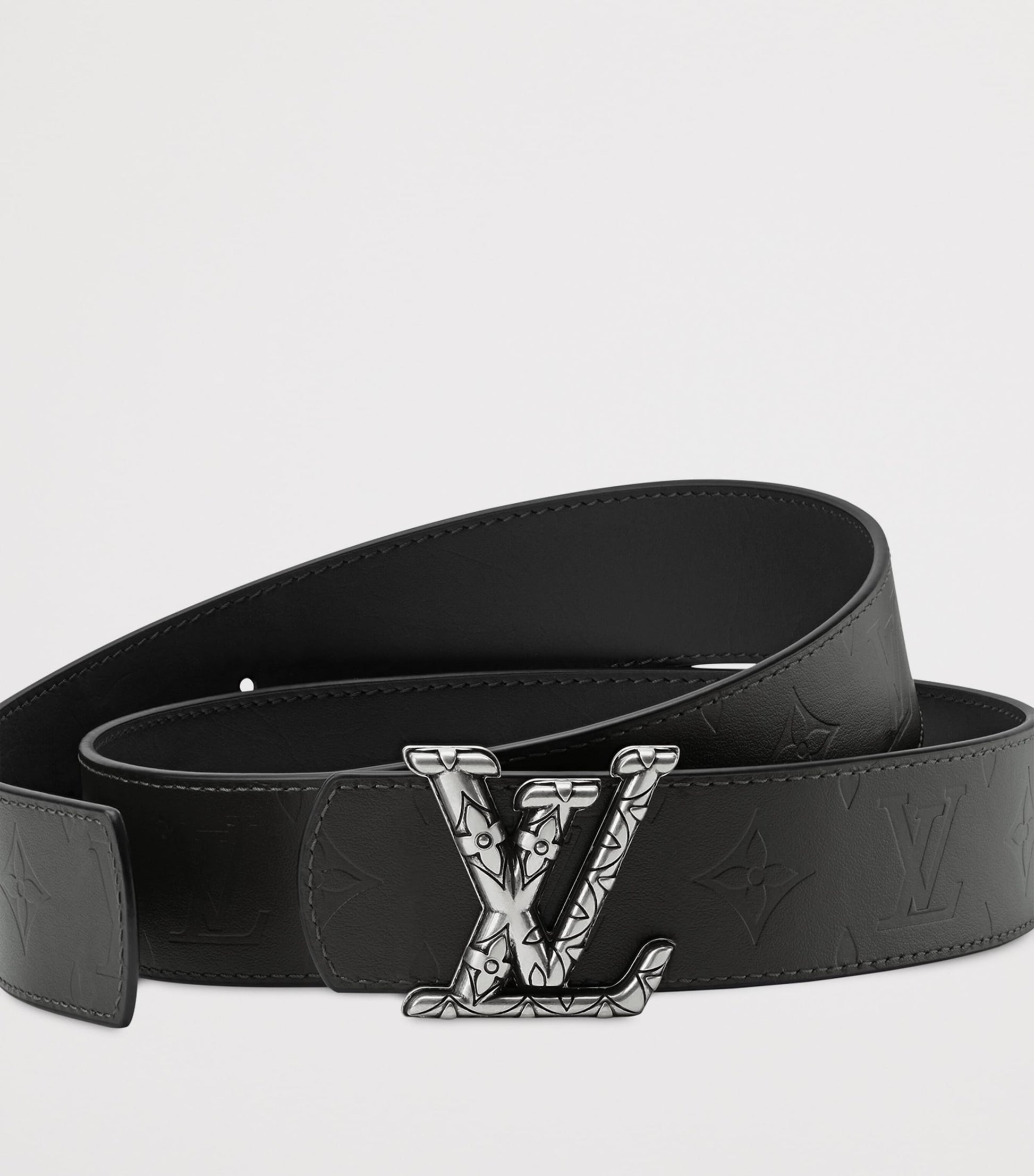 LOUIS VUITTON Leather Dimension Drift Belt