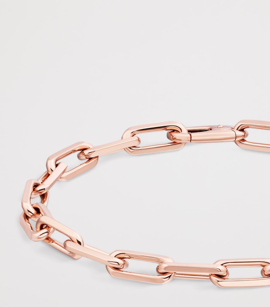 Medium Rose Gold Santos de Cartier Chain Bracelet