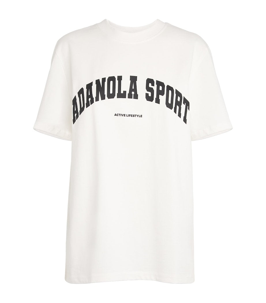 Adanola White Cotton Oversized T-Shirt
