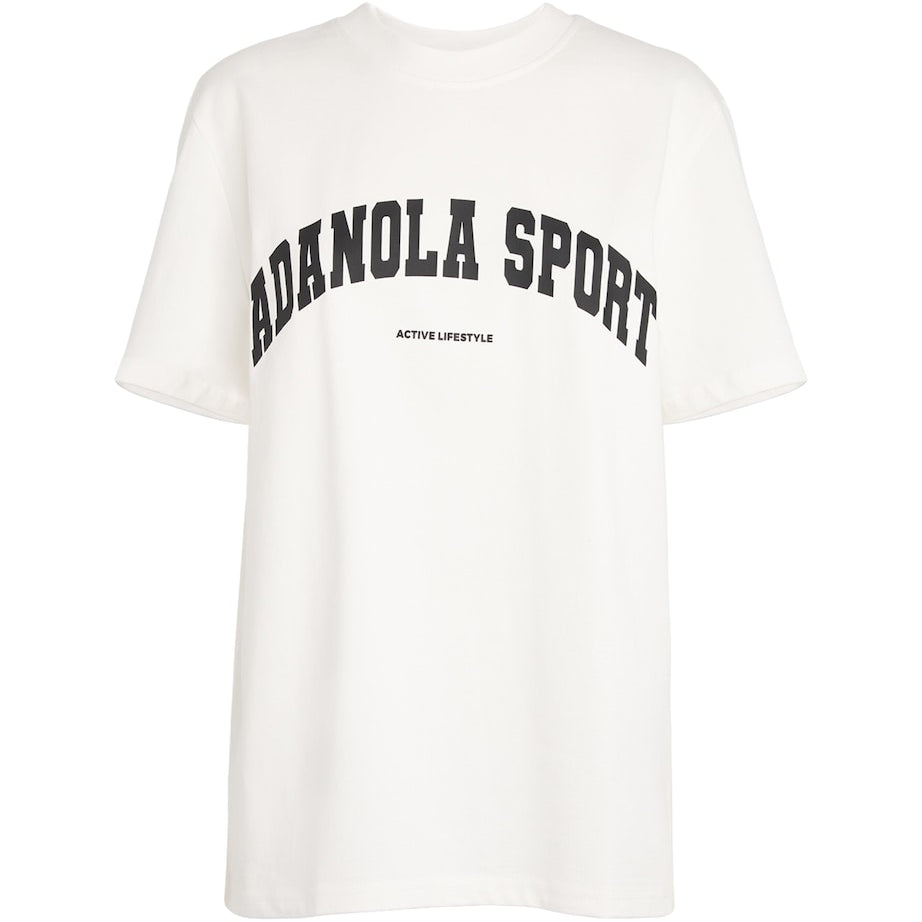 Adanola White Cotton Oversized T-Shirt