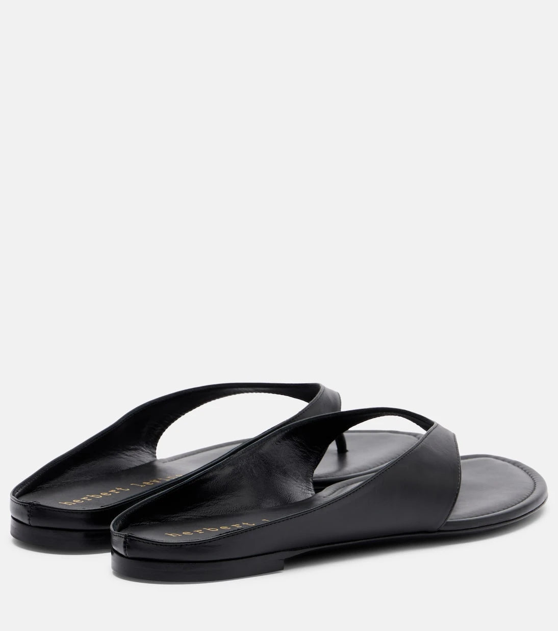Herbert Levine - Sun-kissed leather thong sandals