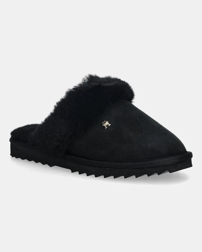 Кожени чехли Tommy Hilfiger TH SHEARLING HOUSE SHOE