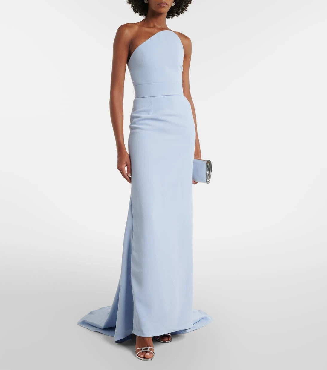 Solace London - Seraphina one-shoulder gown
