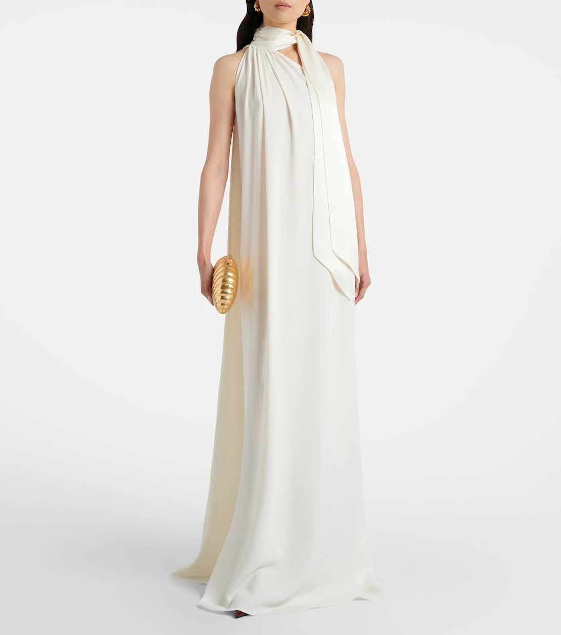 Taller Marmo - Bridal Astor crêpe cady gown