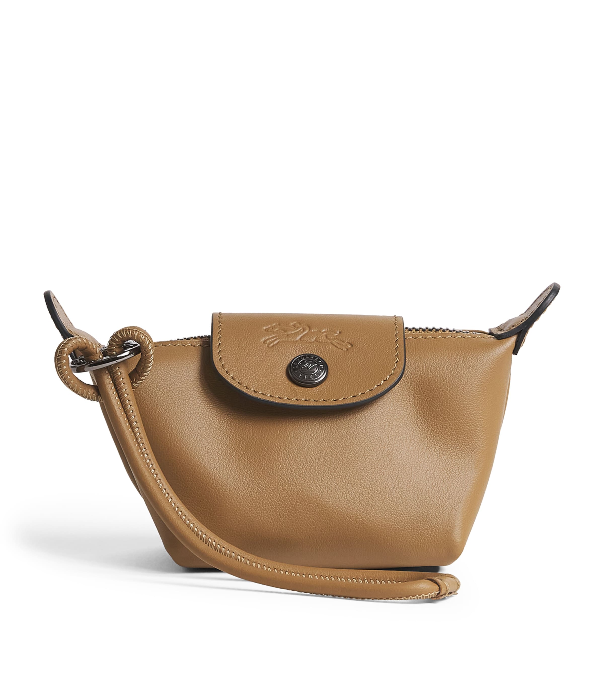 Brown Leather Le Pliage Xtra Coin Purse