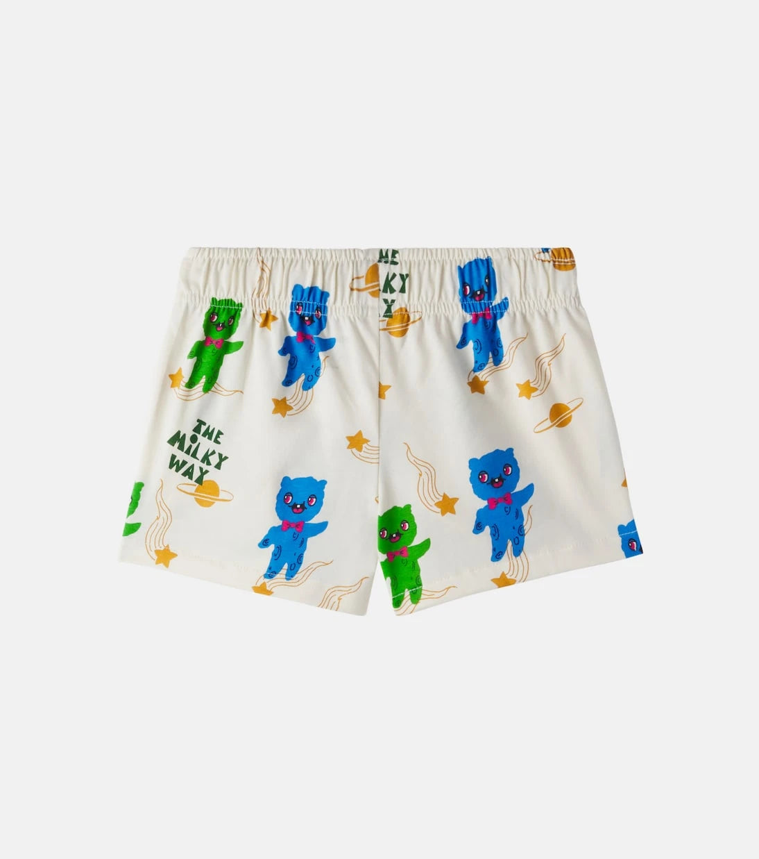 Mini Rodini - Alien printed cotton jersey shorts