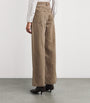Stylein Brown Kayne Wide-Leg Jeans