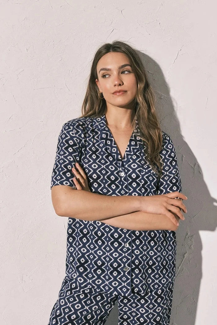 women'secret viskoz kadın gömlek tarzı pijama