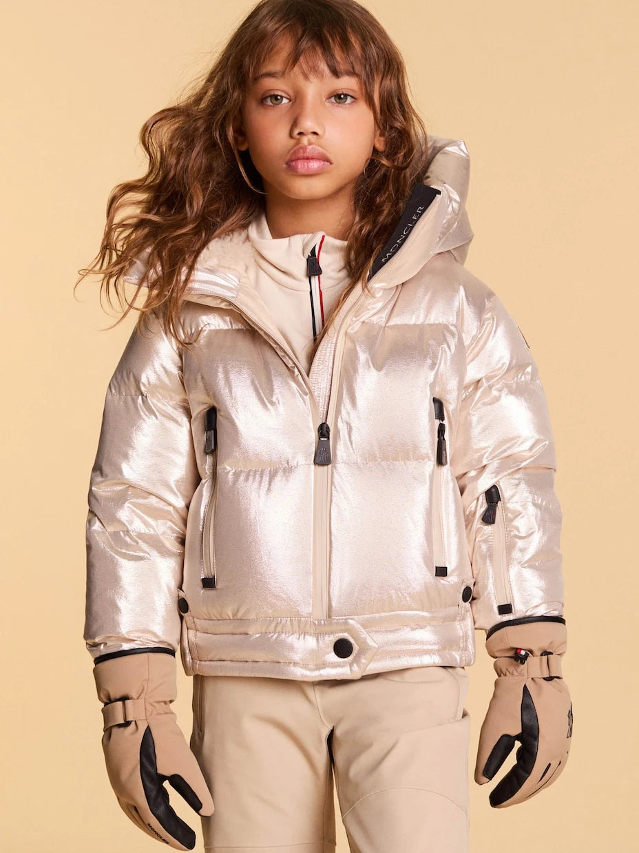 Moncler Grenoble Enfant - Violette metallic-effect down jacket