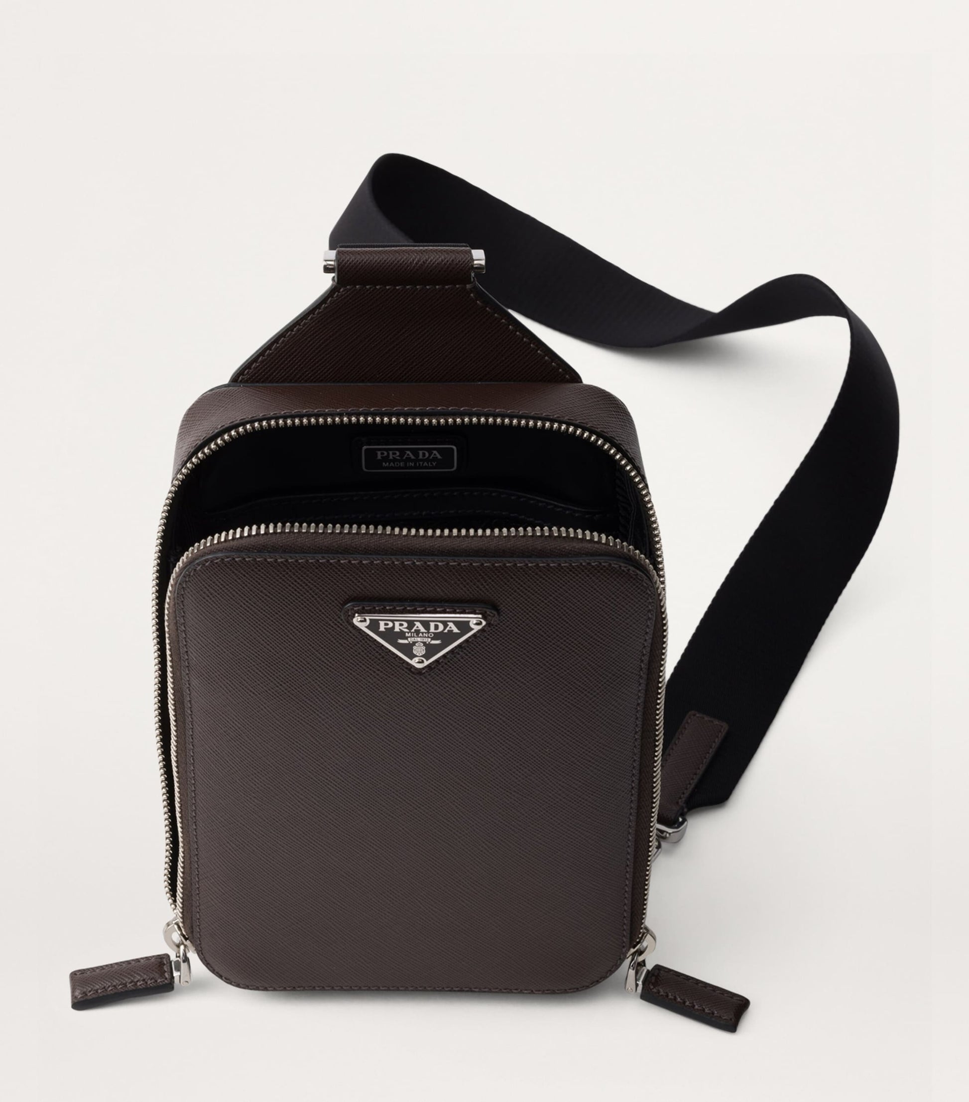 Prada Saffiano Leather Brique Cross-Body Bag