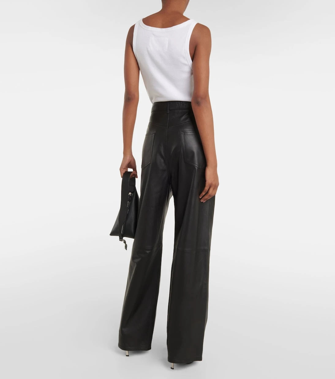 Wardrobe.NYC - High-rise leather wide-leg pants