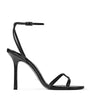 Jimmy Choo Black 1998 Leo 100 Leather Heeled Sandals