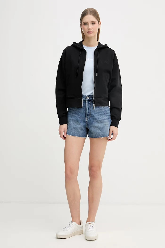 Calvin Klein Jeans Къс панталон дамски деним