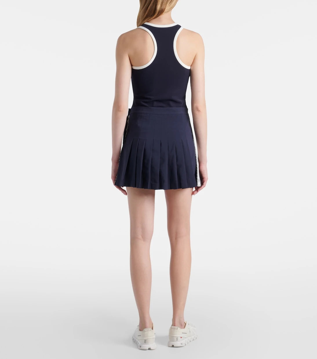 Tory Burch - Pleated twill tennis skirt