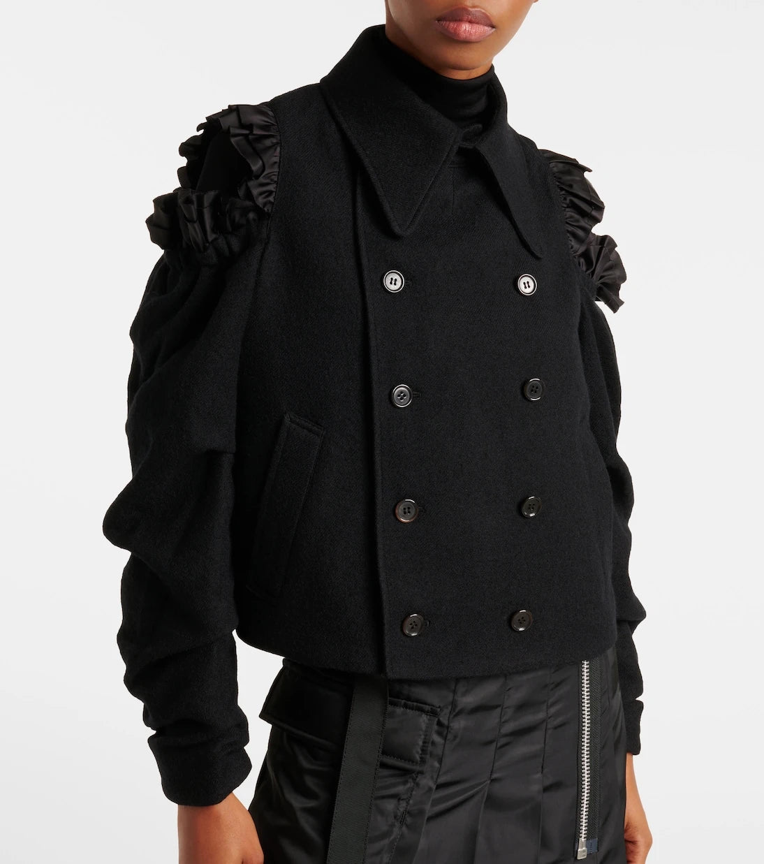 Noir Kei Ninomiya - Cutout wool jacket