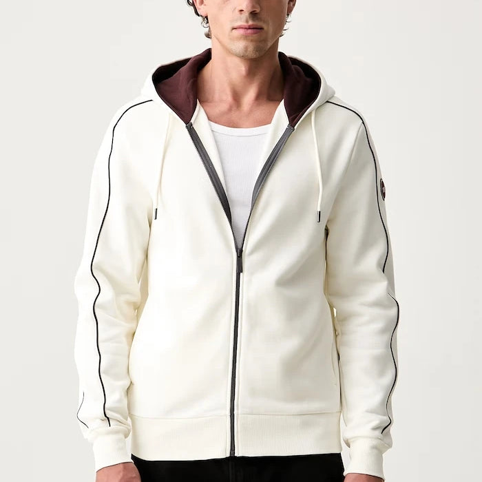 Colmar fermuarlı kapüşonlu erkek pamuklu sweatshirt
