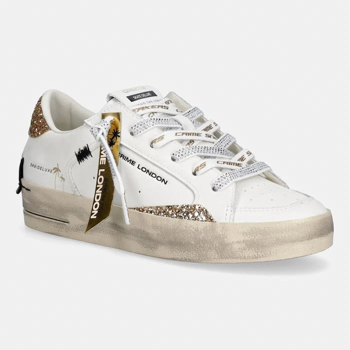 Кожени маратонки Crime London SK8 DELUXE