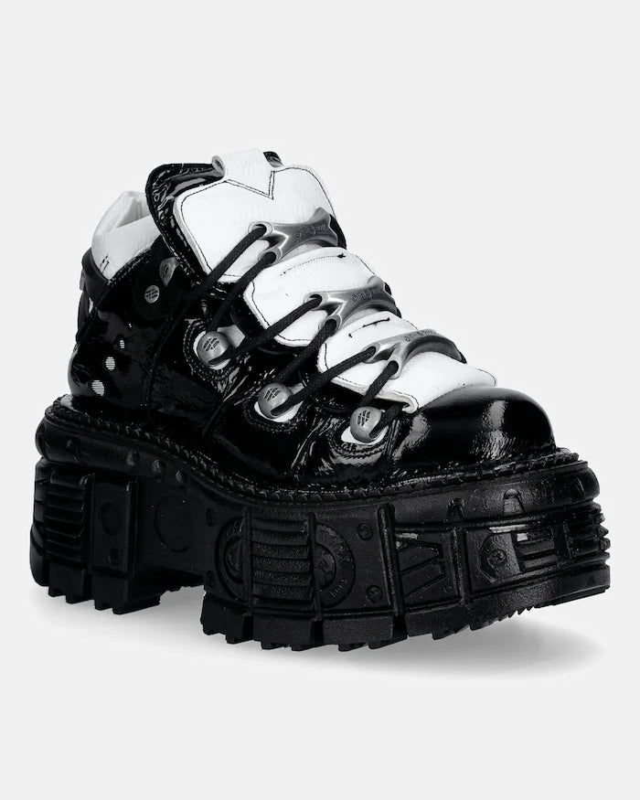 New Rock M-106-S119 Ankle Boot Imperfect Deri Spor Ayakkabı