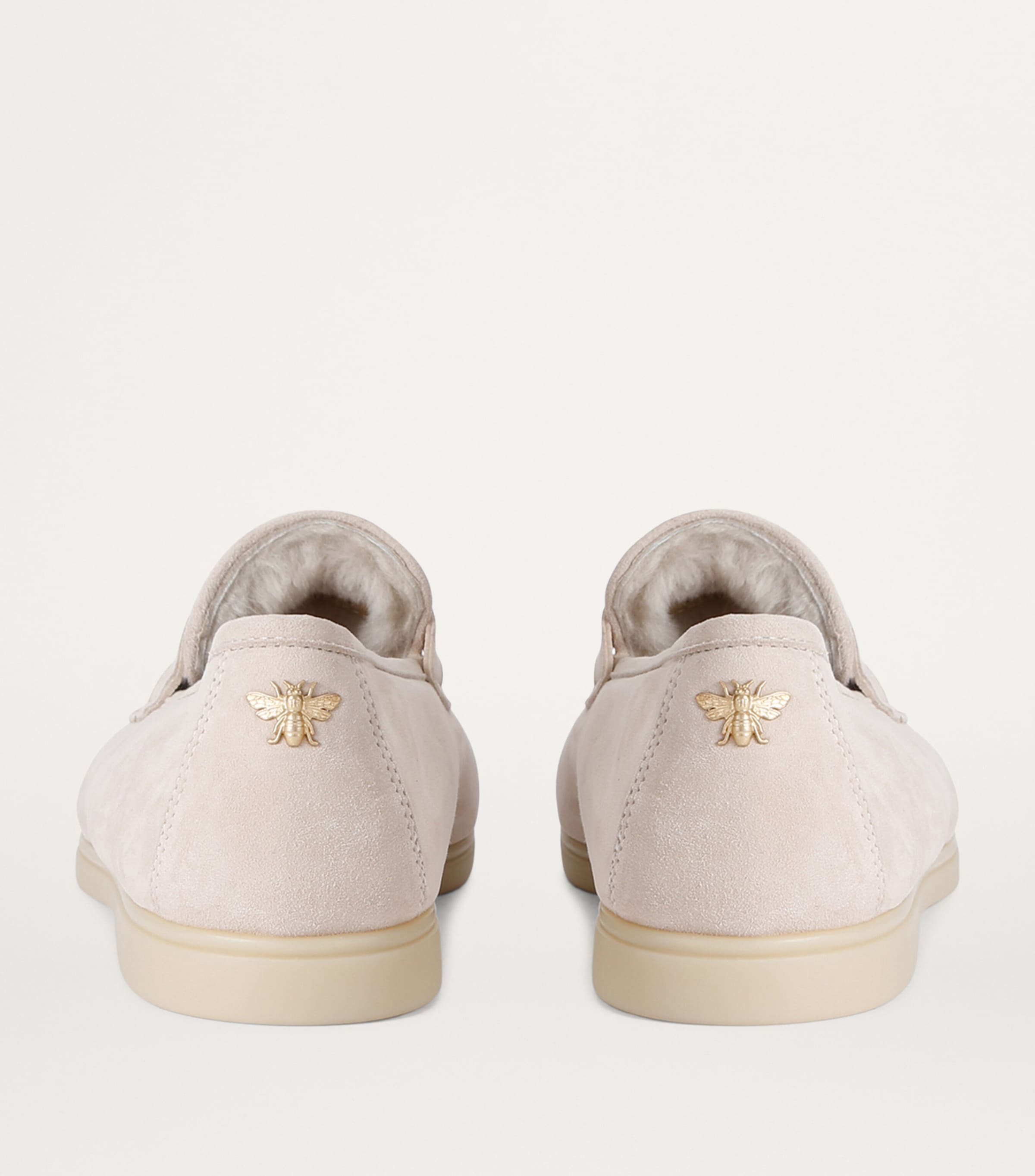Bougeotte Beige Suede Loisir Gommé Loafers