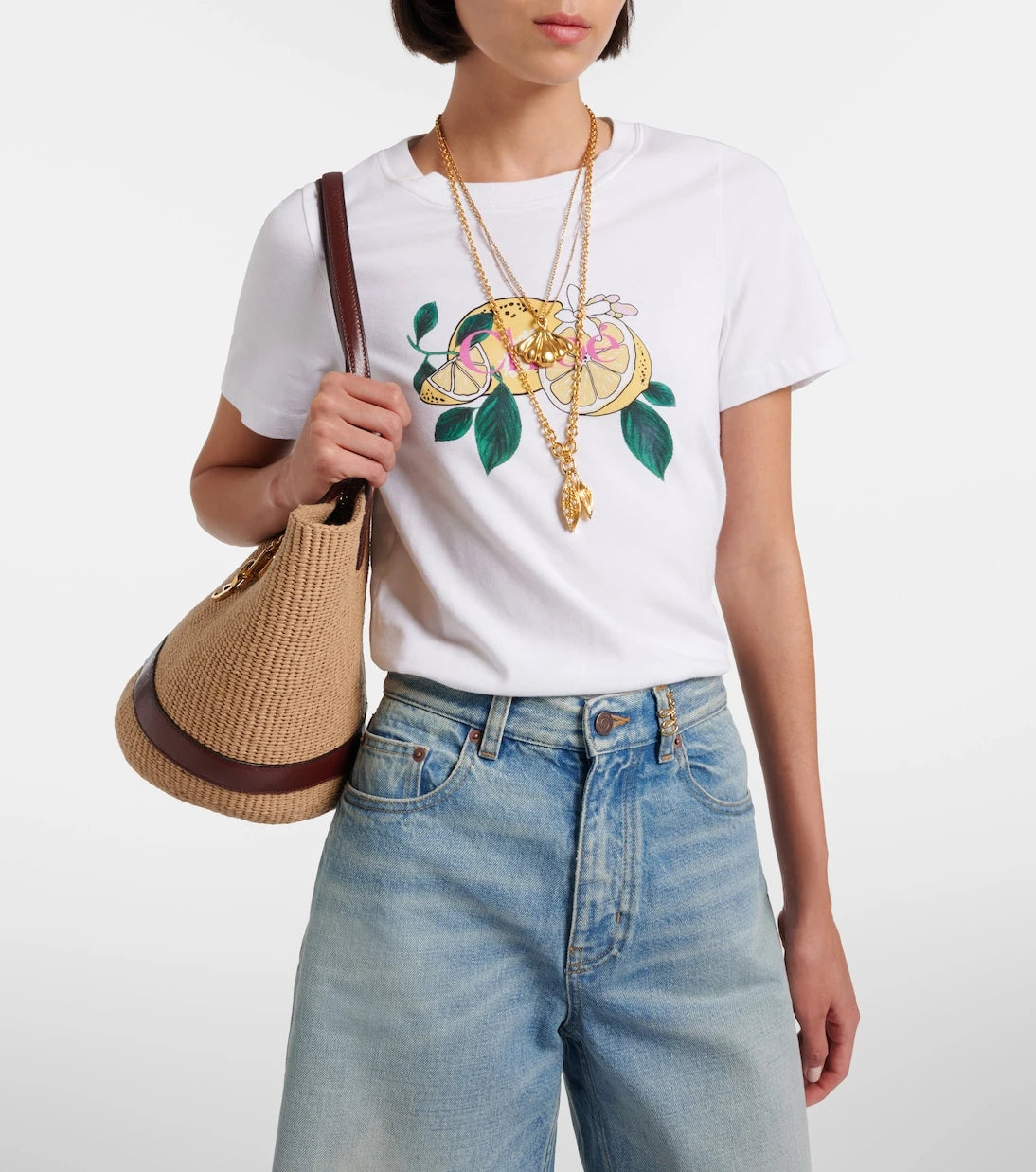 Chloé - Printed cotton T-shirt