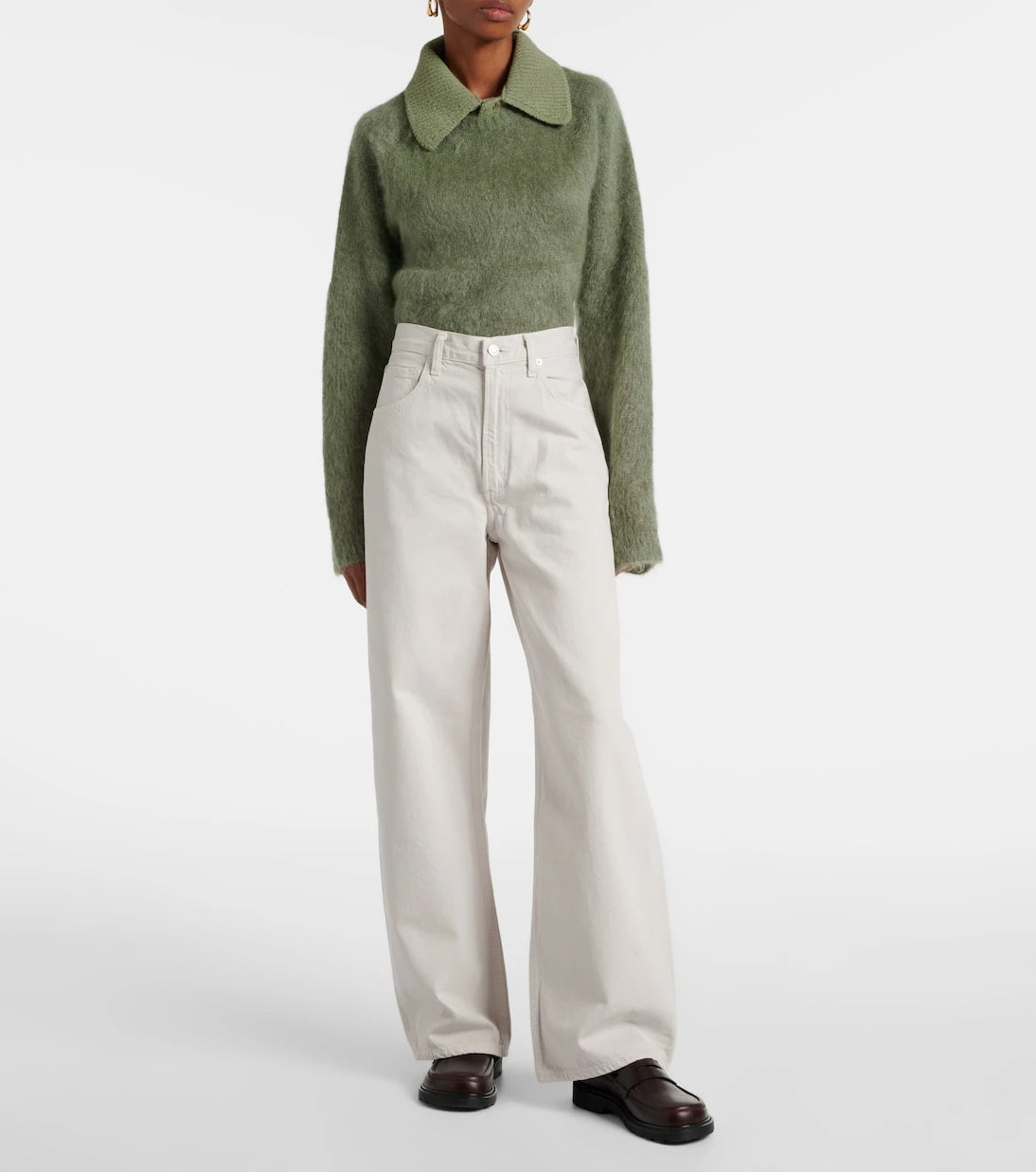 Agolde - Low Curve mid-rise wide-leg jeans