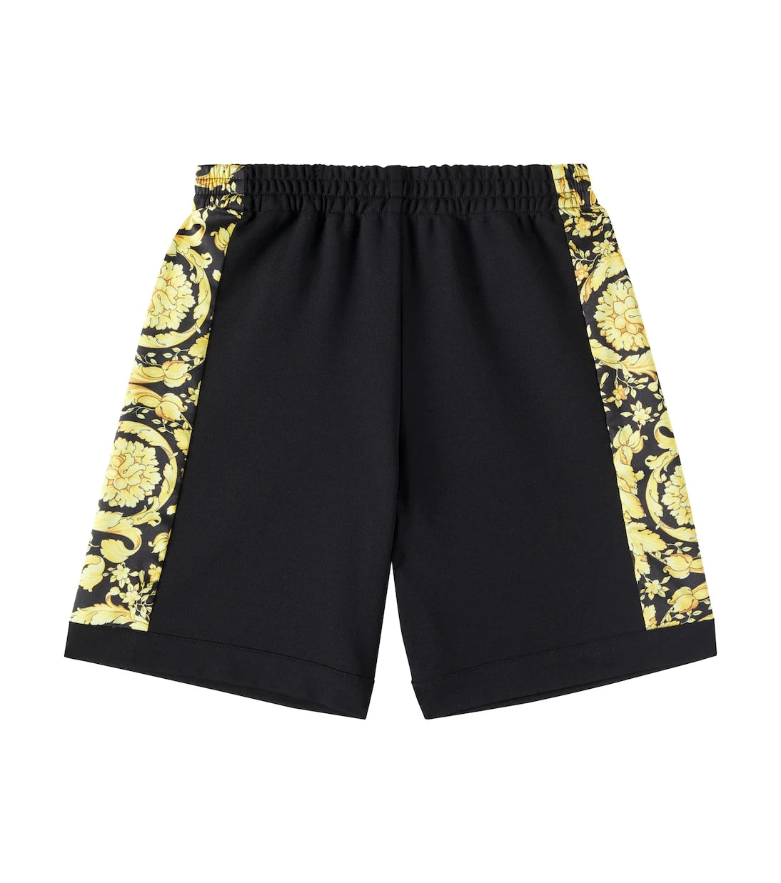 Versace Kids - Barocco twill-trimmed jersey shorts