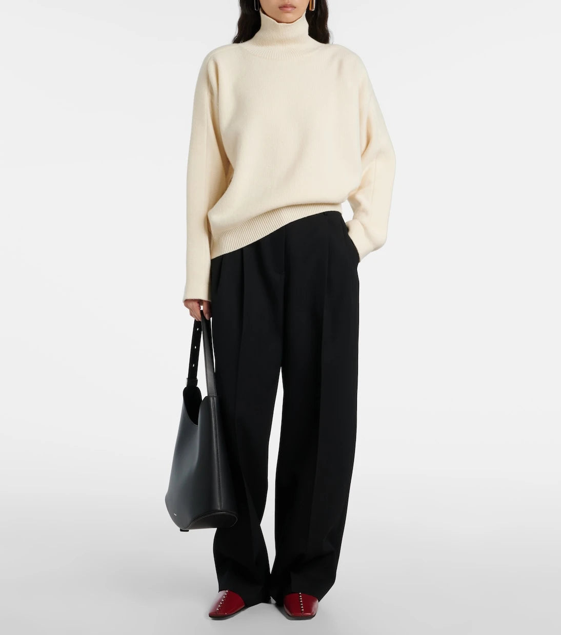 Jil Sander - Embellished leather ballet flats