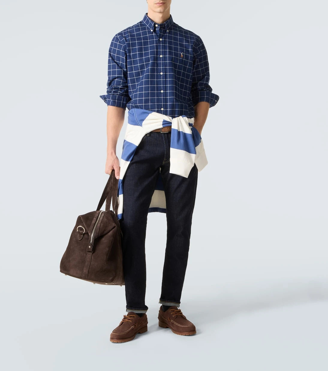 Polo Ralph Lauren - قميص بوبلين قطني كاروهات