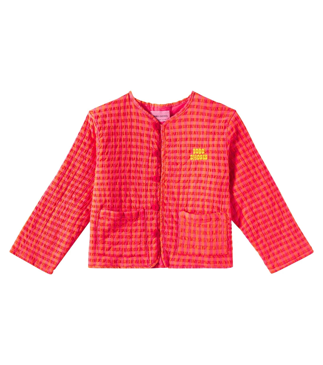 Bobo Choses - Vichy padded cotton-blend jacket