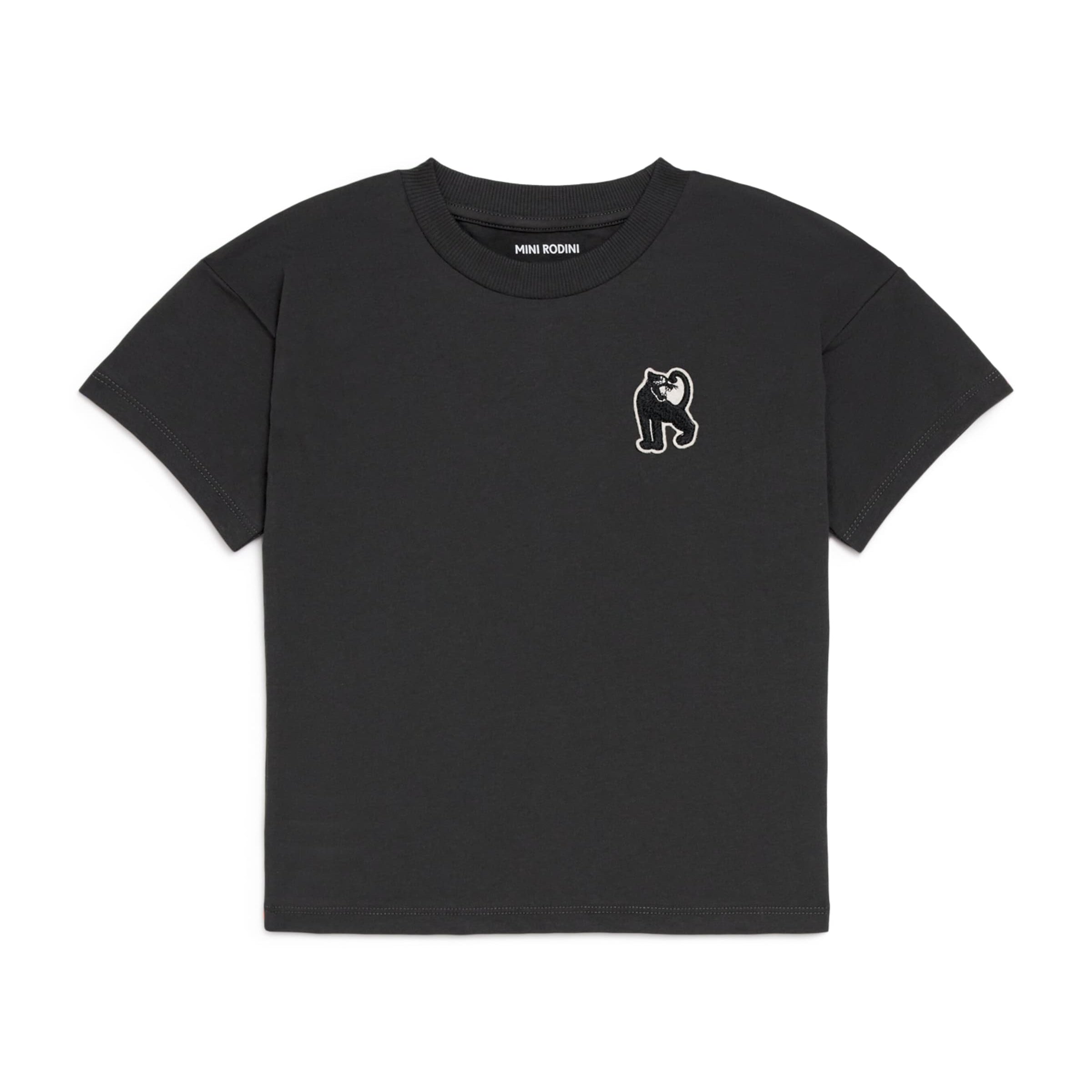 Mini Rodini Organic Cotton Panther Patch T-Shirt (3-11 Years)