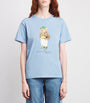 Polo Ralph Lauren Blue Cotton Polo Bear T-Shirt
