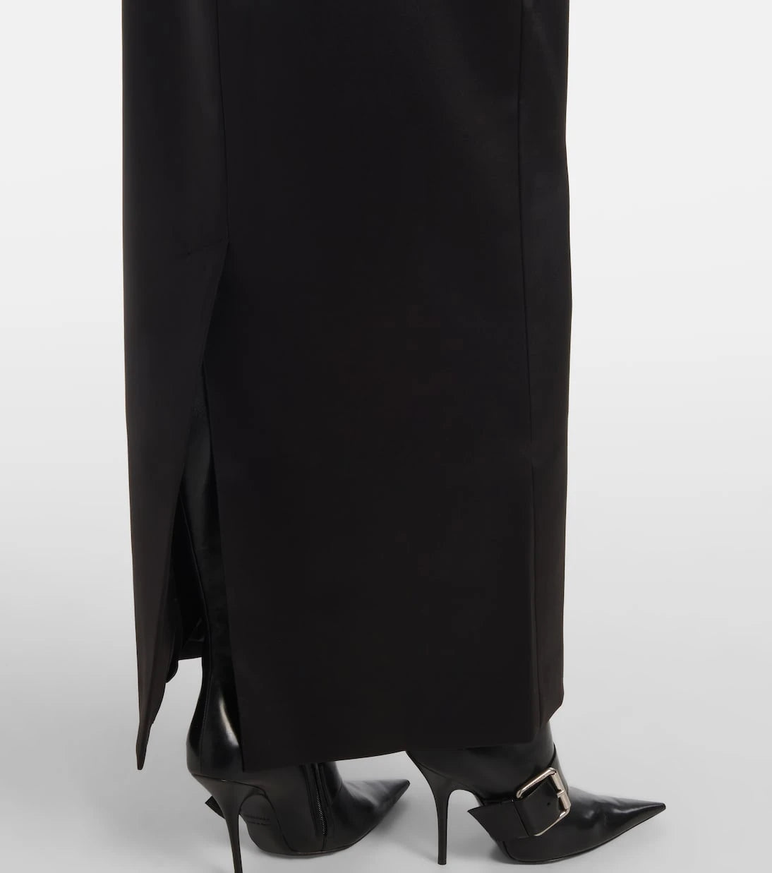 Entire Studios - Script low-rise sateen midi skirt