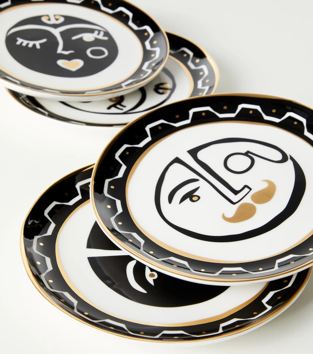 Jonathan Adler - Marseilles set of 4 porcelain side plates