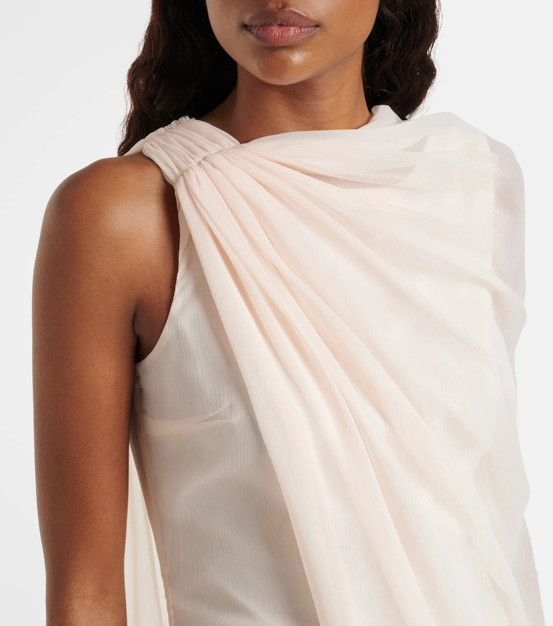 Rotate - Caped chiffon minidress