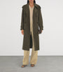 Burberry Brown Cotton Long Castleford Trench Coat