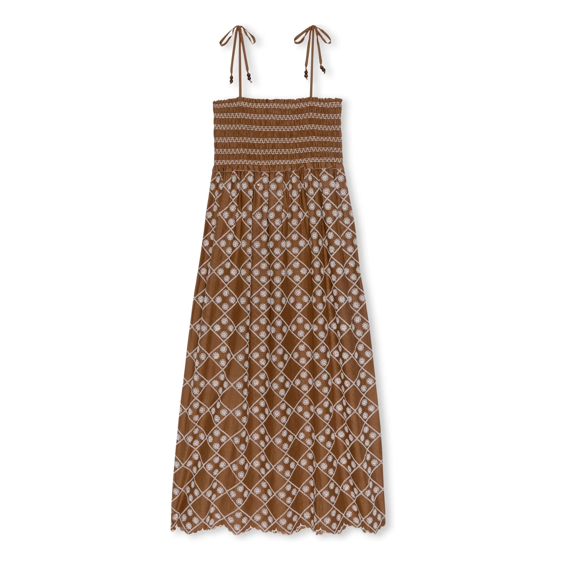 Rails - Becca Cotton Embroidery Dress | Chocolate