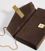Demellier Brown Suede Vancouver Clutch Bag