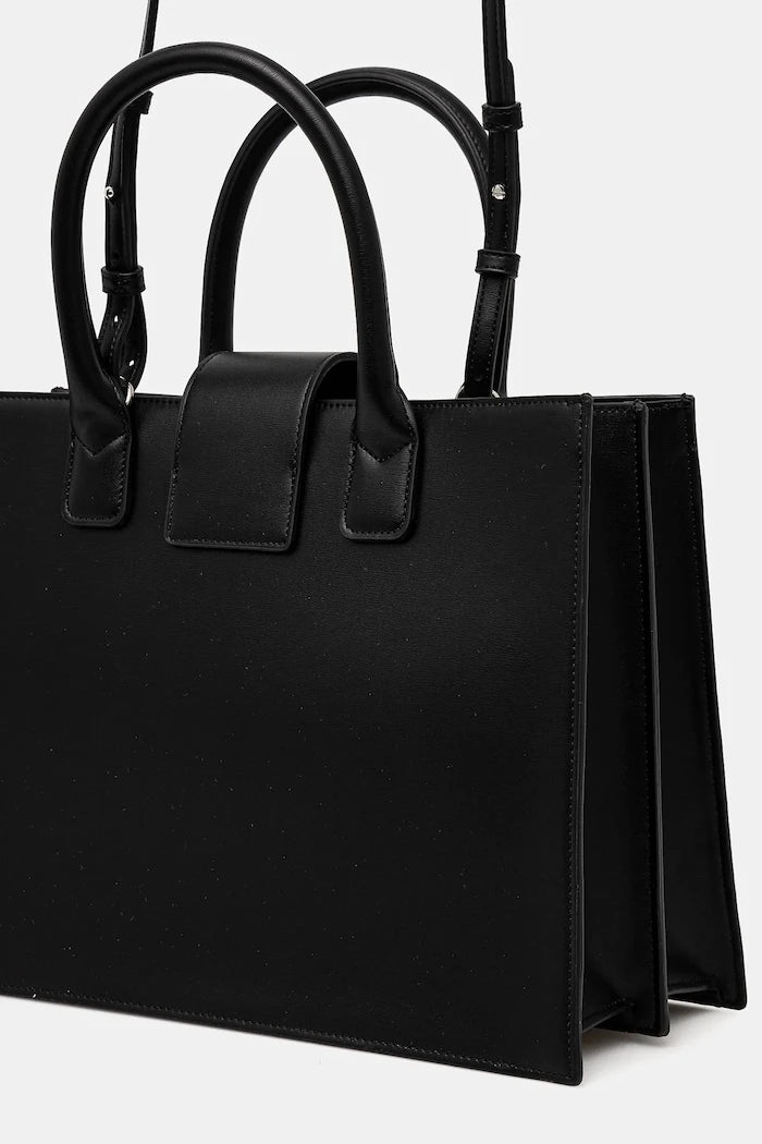 Armani Exchange suni deri kadın shopping çanta