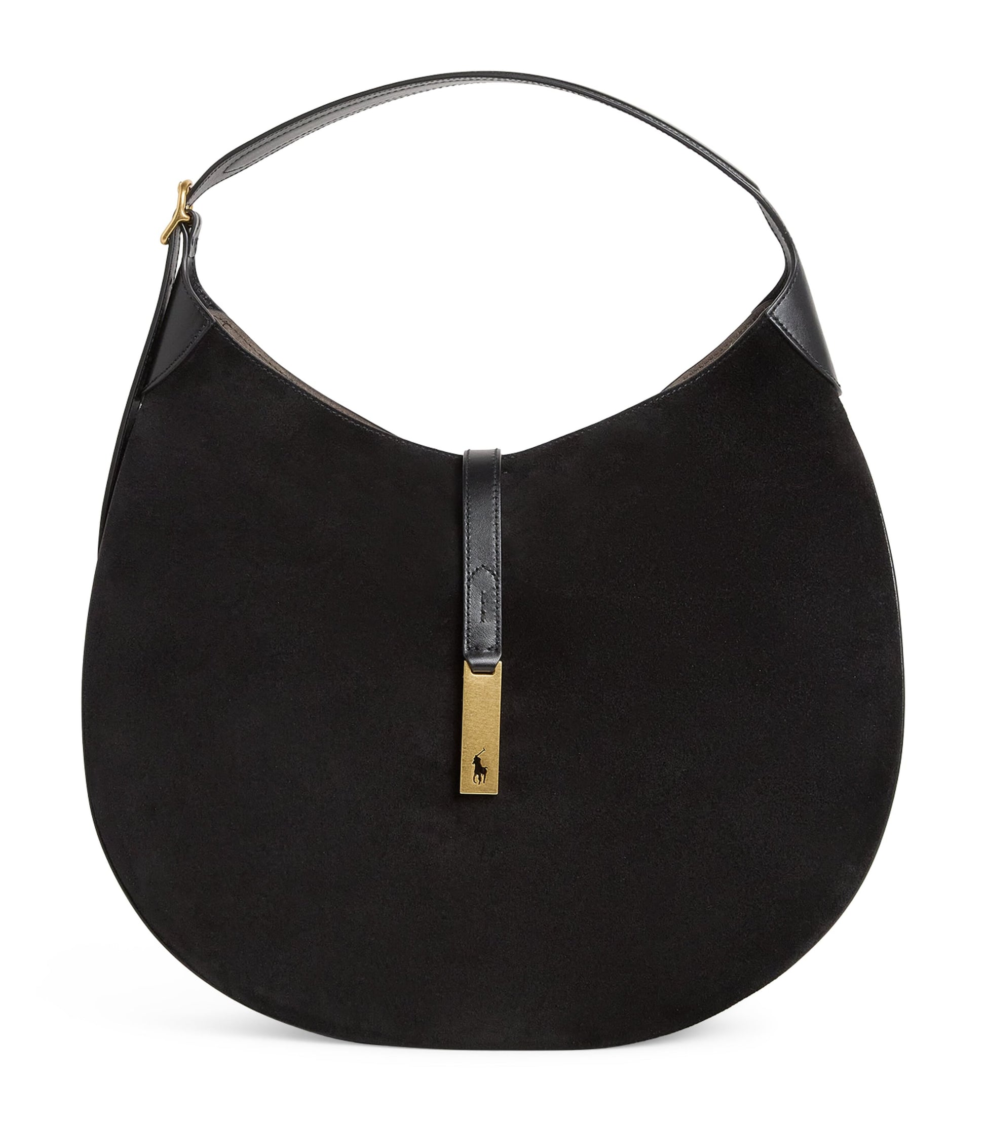 Medium Suede ID Shoulder Bag