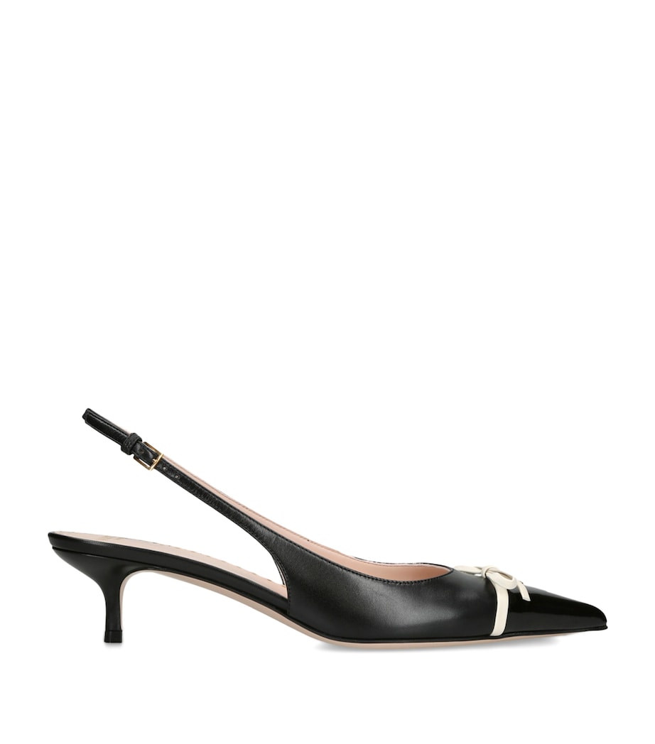 Valentino Garavani Leather Bepointy Slingback Heels 45