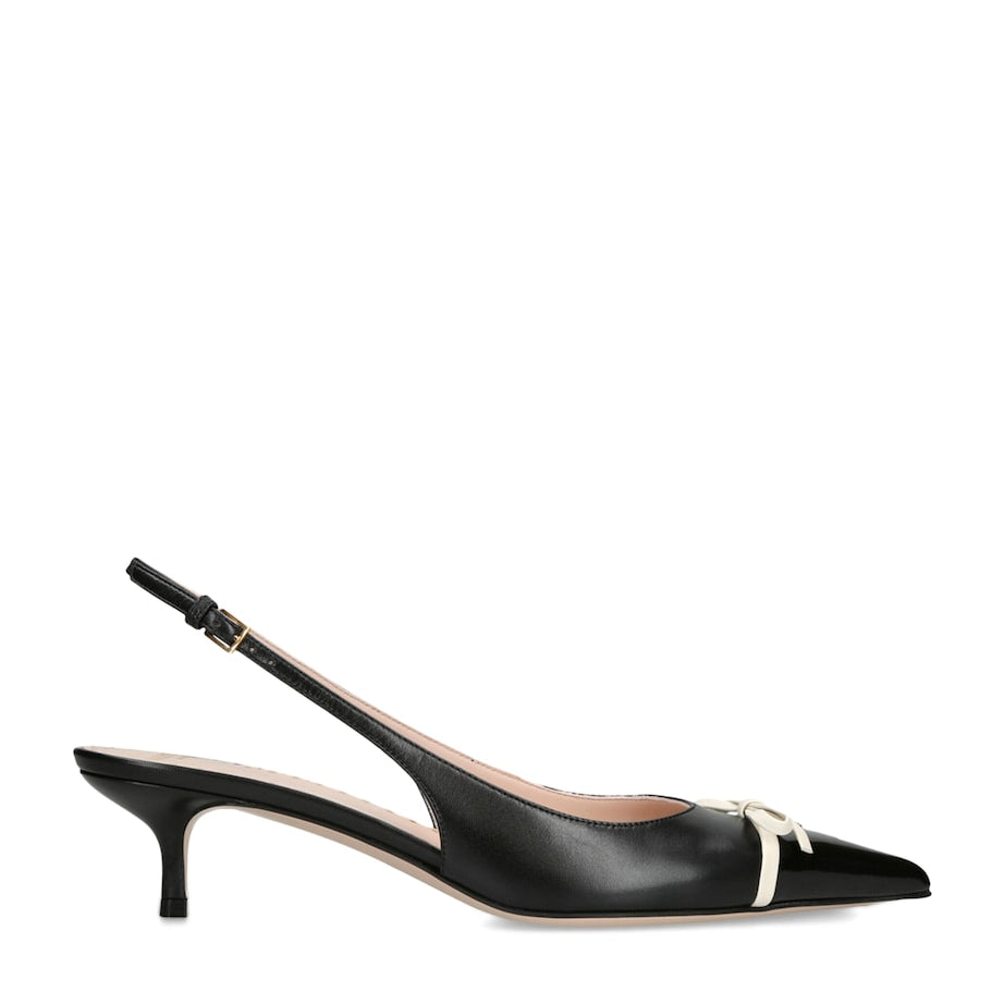 Valentino Garavani Leather Bepointy Slingback Heels 45