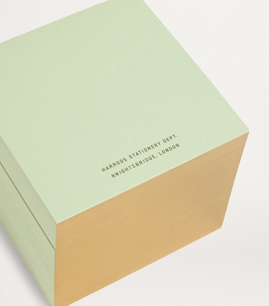 Gold-Tone Memo Block