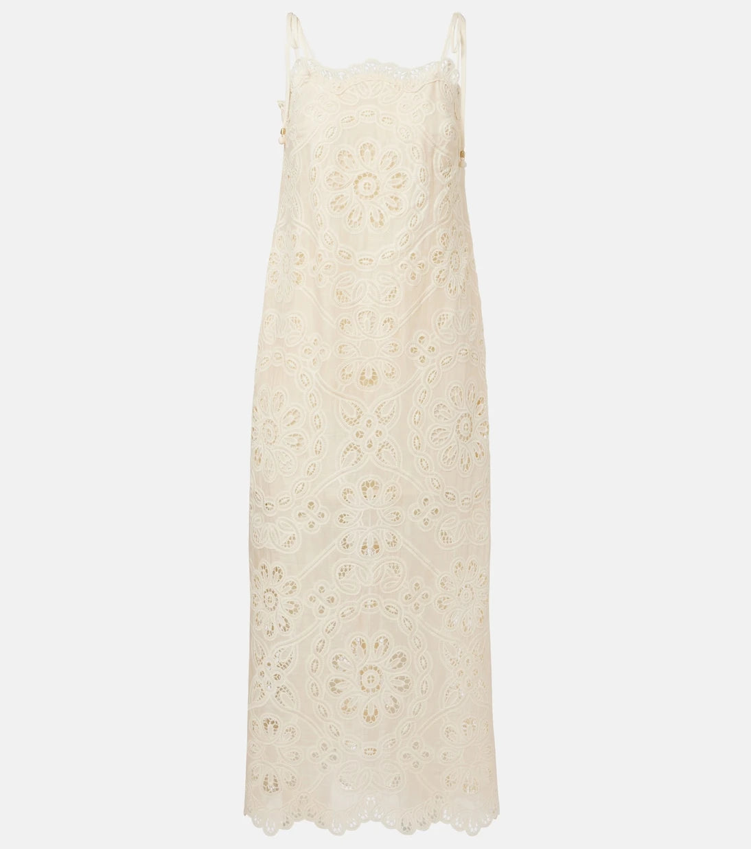 Zimmermann - Rhiannon embroidered cotton midi dress